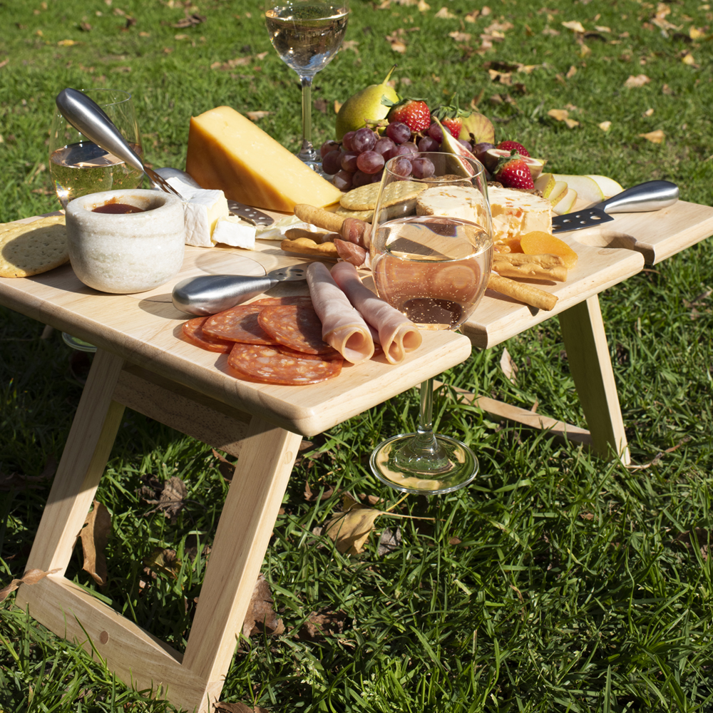 Peer Sorensen Folding Picnic/Wine Table Rubberwood 48x38cm Peter's