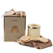 Cote Noire - Ltd Ed. Herringbone Candle/Scarf Cream Set 2pce