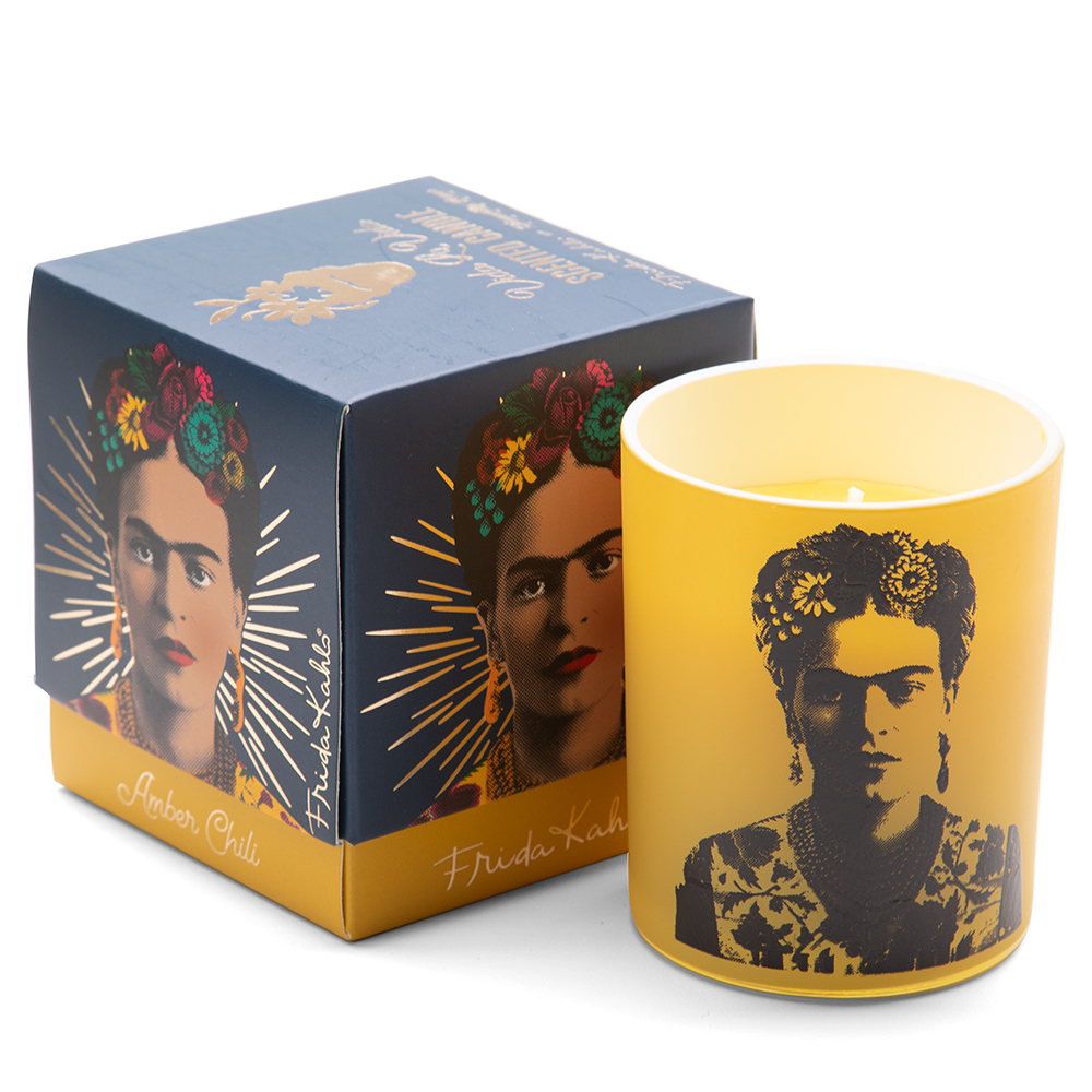 NEW Luxe By Peter's Frida Kahlo Scented Candle Amber Chili | eBay