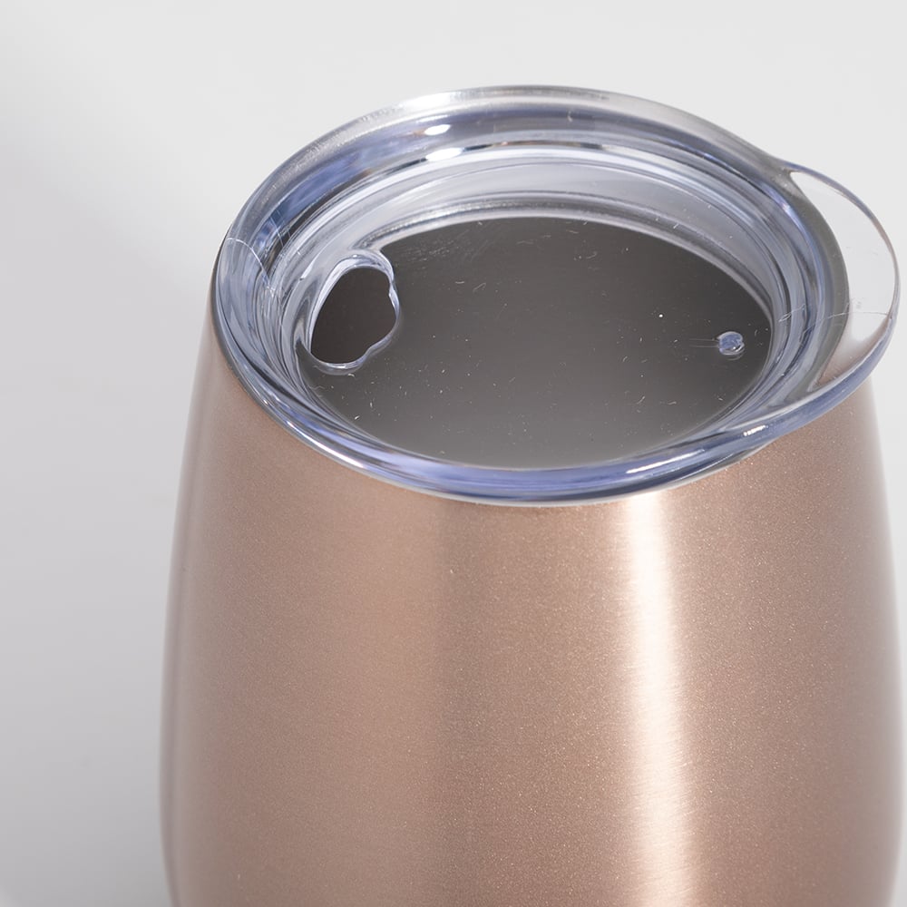 Avanti Double Wall Insulated Wine Tumbler Gold Pink 300ml Peter's