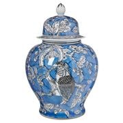 Florabelle - Cockatoo Ginger Jar with Lid Small Blue & White