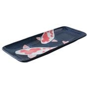 Concept Japan - Aizome Koi Carp Rectangular Plate 12.5x29cm