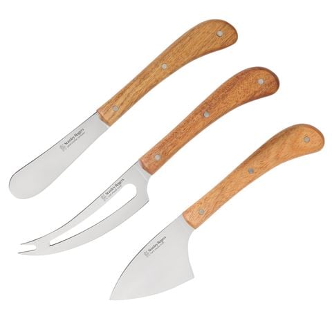 Stanley Rogers Pistol Grip Cheese Acacia Set 3pce - Peter's of Kensington