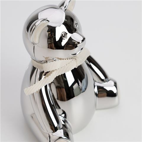 Whitehill - Teddy Bear Silver-Plated Money Box