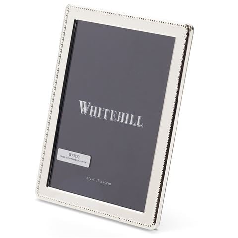 Whitehill - Narrow Bead Silver-Plated Frame 10x15cm | Peter's of Kensington