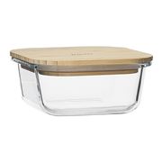 Ecology - Nourish Square Storage With Bamboo Lid 13.5cm