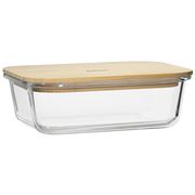 Ecology - Nourish Rectangle Storage With Bamboo Lid 22x16cm
