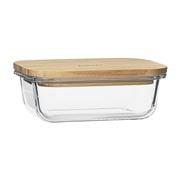 Ecology - Nourish Rectangle Storage With Bamboo Lid 14x10cm
