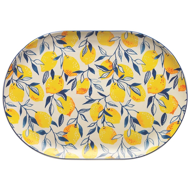Ecology - Punch Lemon Oval Platter Large 40cm | Peter's of Kensington