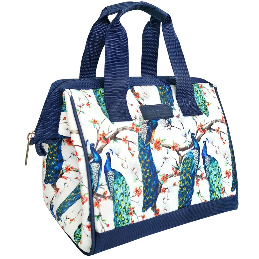 Sachi - Insulated Lunch Bag Peacocks | Peter's of Kensington