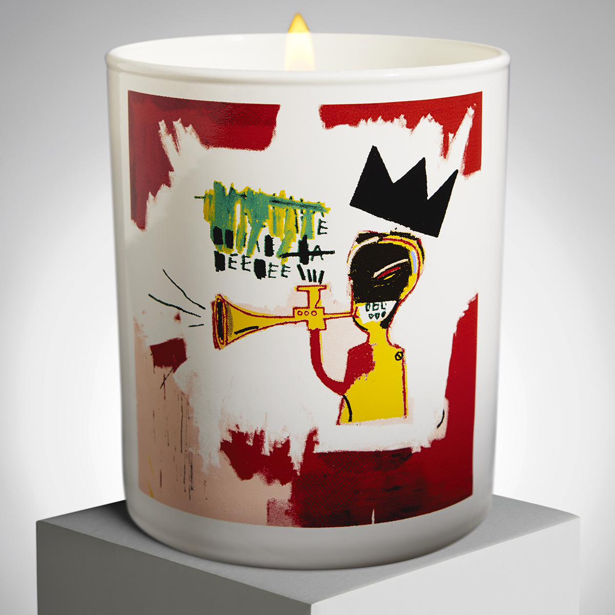 NEW Ligne Blanche JeanMichel Basquiat Candle 'Trumpet