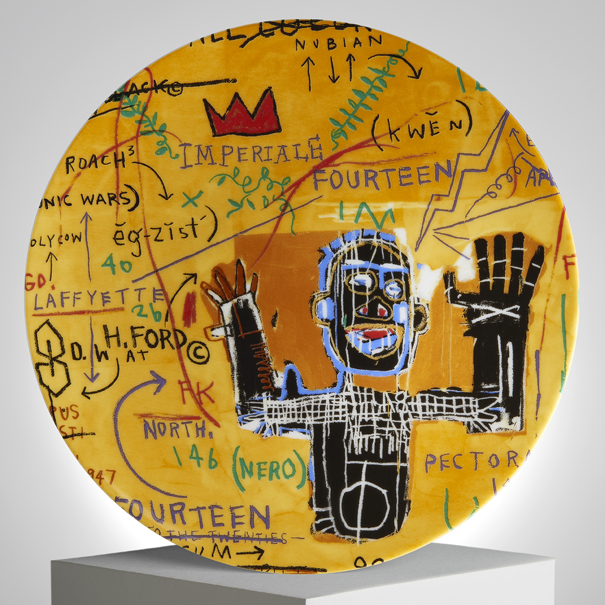 NEW Ligne Blanche Basquiat 'All Colored Cast 1' Limoges