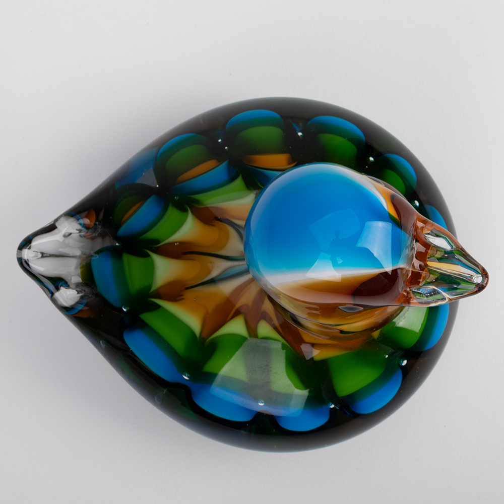 Zibo Coloured Glass Duck Peter's of Kensington