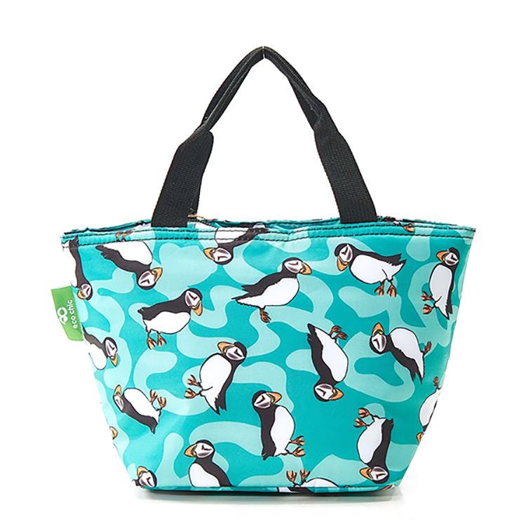 Eco-Chic - Insulated Lunch Bag Teal Puffin | Peter's of Kensington