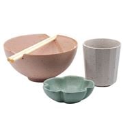 S & P - Ikana Bowl w/Chopsticks, Cup & Blossom Dish Set 4pce