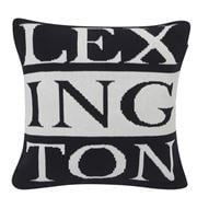 Lexington - Knitted Sham Cushion Blue & White 50x50cm