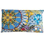 Baci Milano - Ocean Rectangular Velvet/Linen Cushion 50x30cm