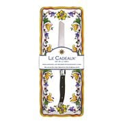 Le Cadeaux - Capri Baguette Tray w/ Bread Knife Set 2pce