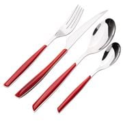 Bugatti Italy - Glamour Cutlery Red Set 24pce