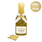 Music Box Card - Gold Christmas Champagne Cracker Card