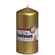 Cool Candles - Bolsius Euro Pillar Gold 12cm