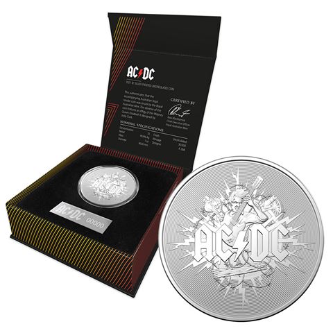 RA Mint - AC/DC 2021 $1 Silver Frosted Uncirculated Coin | Peter's of  Kensington