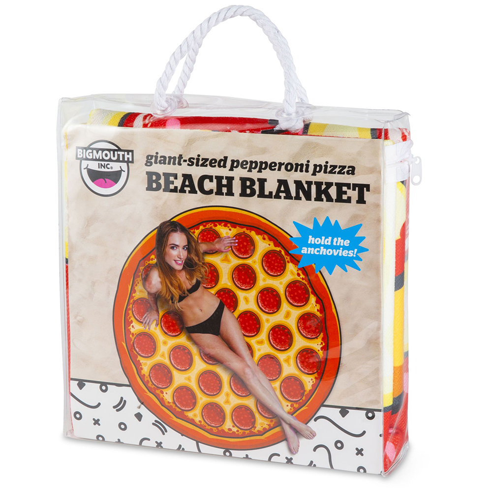 Bigmouth Gigantic Pepperoni Pizza Beach Towel 152cm Peters Of Kensington