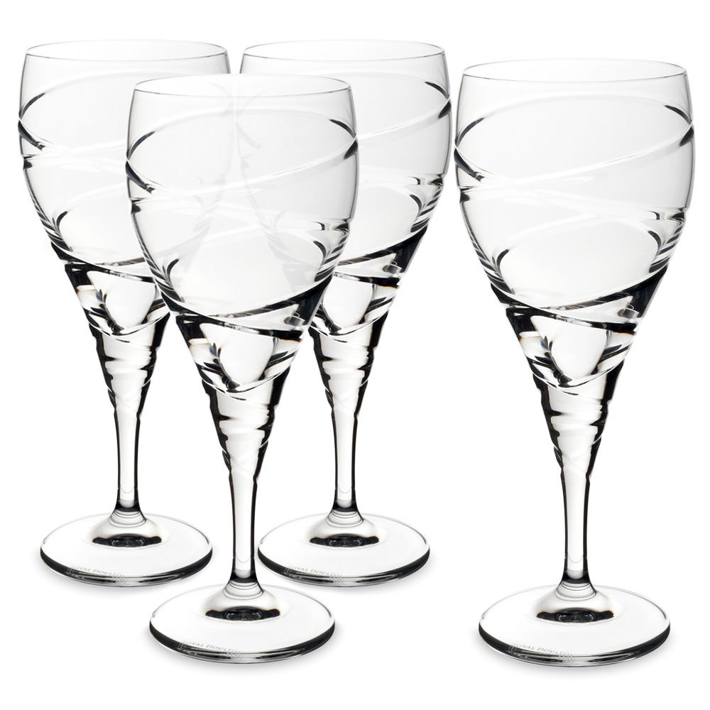 Royal Doulton Harmony Crystal Goblet Set 4pce