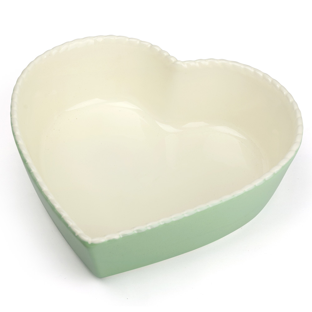 Robert Gordon Retro Green HeartShaped Baking Dish