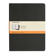 Moleskine - Cahier Ruled Notebook Extra Large Black Set 3pce