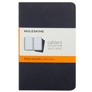 Moleskine - Cahier Ruled Pocket Notebook Black Set 3pce