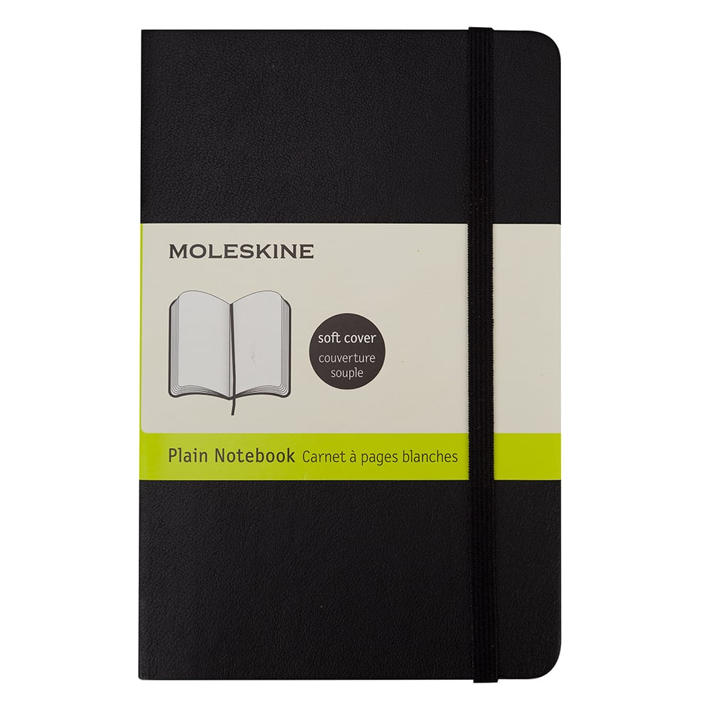 NEW Moleskine Classic Soft Cover Notebook Pocket Plain Black eBay