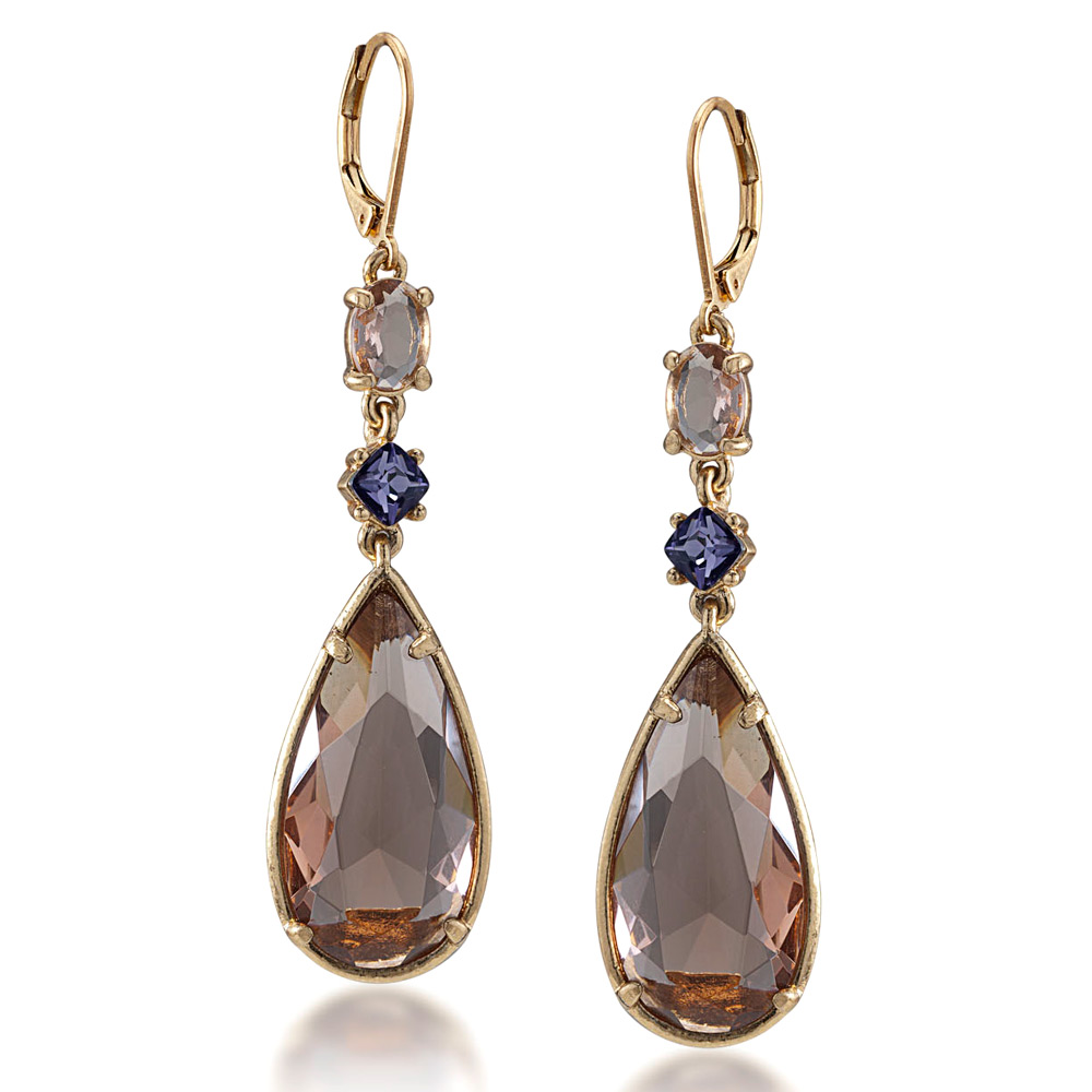 Carolee - Lux Glamorous Jewels Pierced Drop Earrings