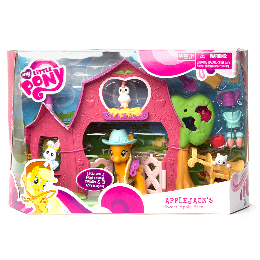 My little pony applejack's cheap sweet apple barn playset