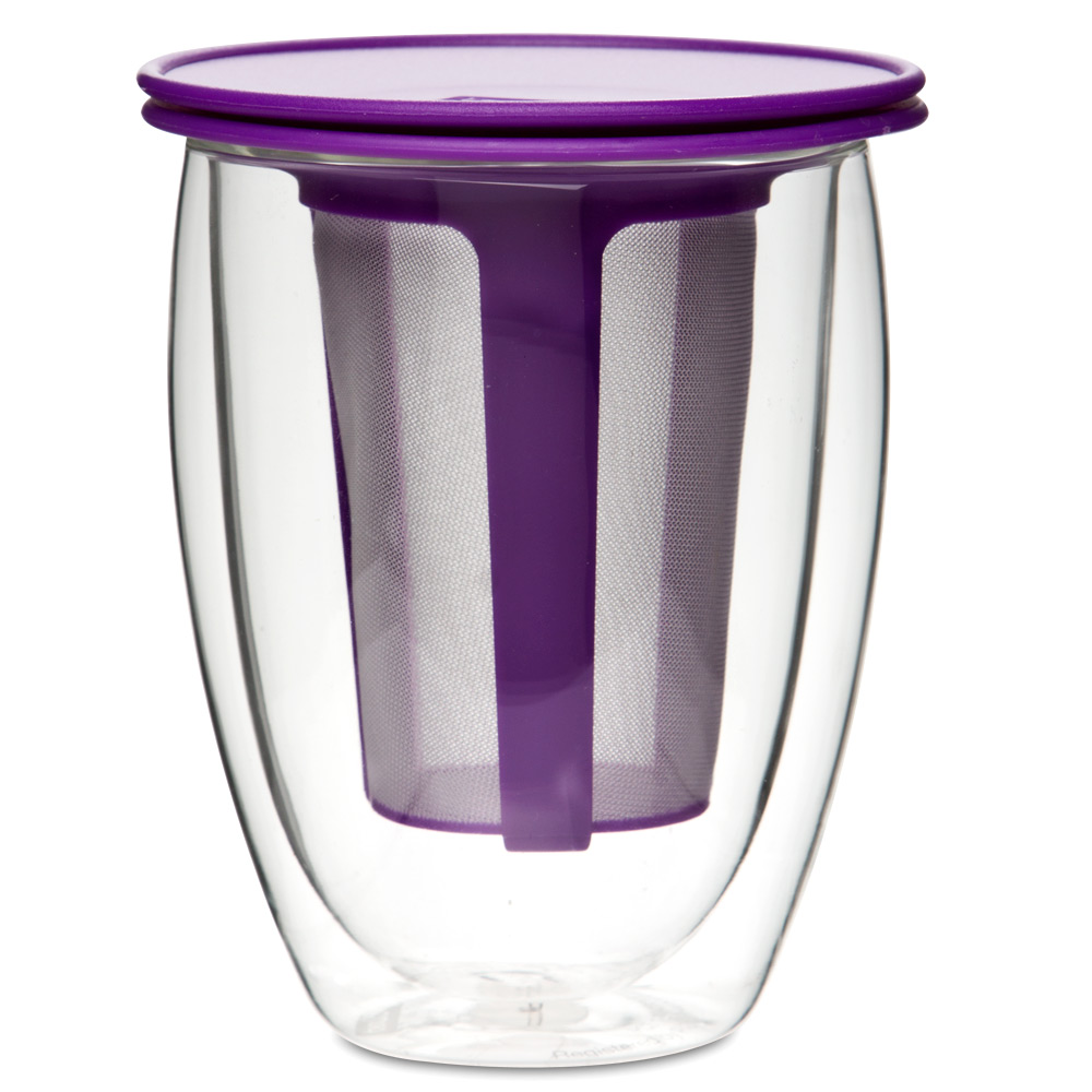 Bodum Tea For One Teacup with Infuser Purple