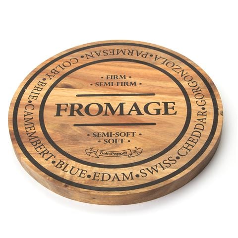 S & P - Fromage Round Wooden Cheese Board Medium 28cm