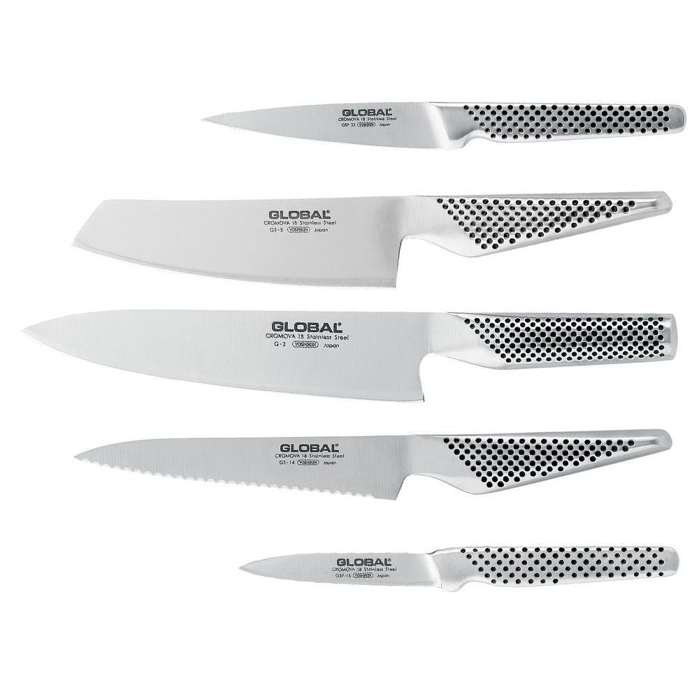 Global Katana Knife Block Set 6pce Peter's of Kensington