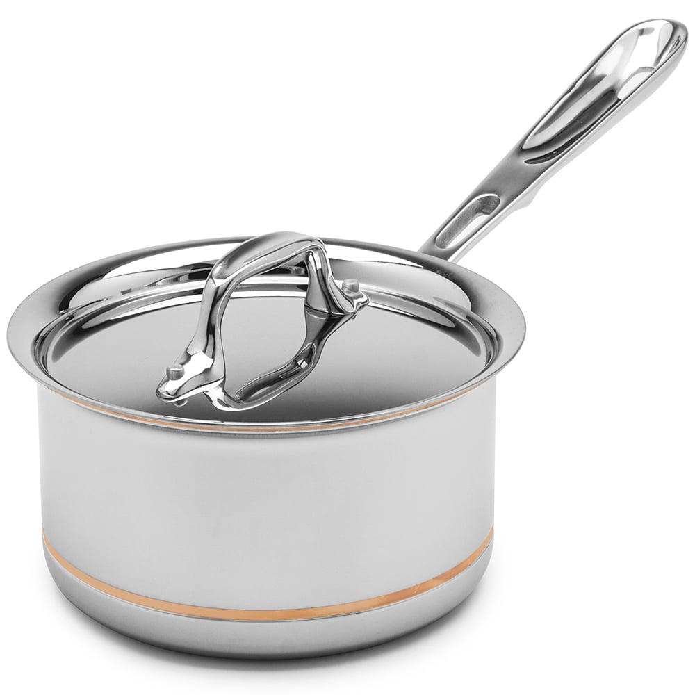 AllClad Copper Core Saucepan with Lid 16cm/1.4L Peter's of Kensington