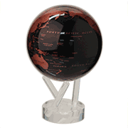 Mova - Copper Spinning Globe Small