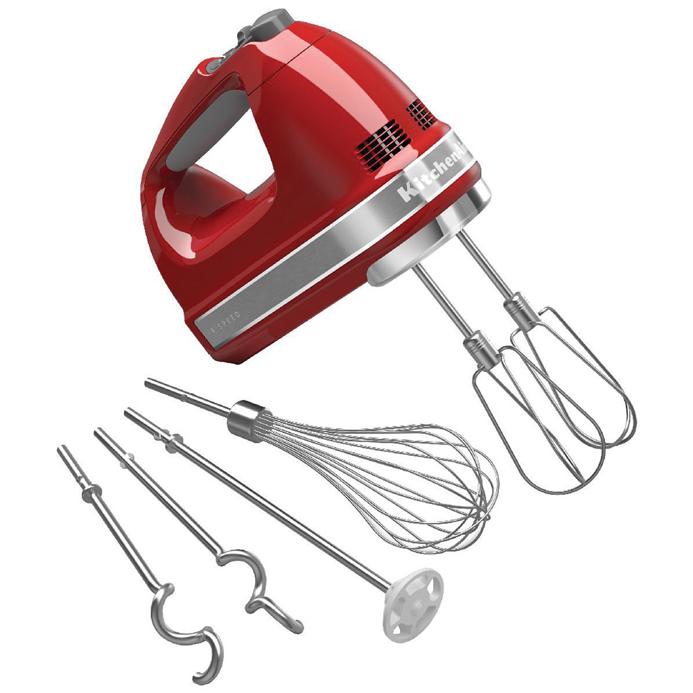 KitchenAid Artisan Empire Red 9 Speed Hand Mixer Peters Of