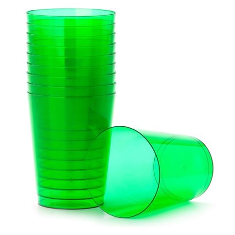 Ex.Tra - Plastic Cup Green Set 10pce