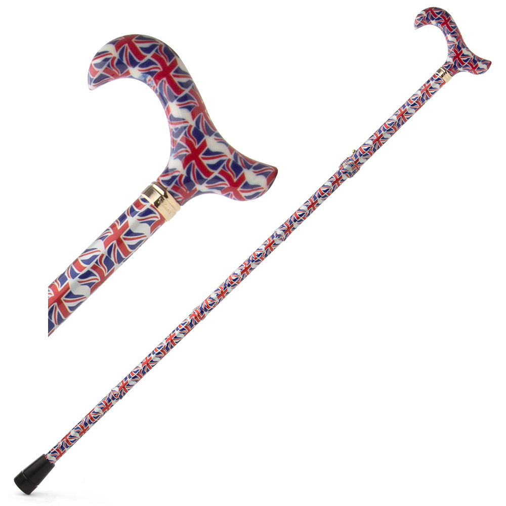 Classic Canes - Derby Union Jack Folding Walking Stick 