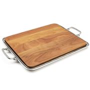Match Pewter - Umbria Large Cheese Tray with Wooden Insert