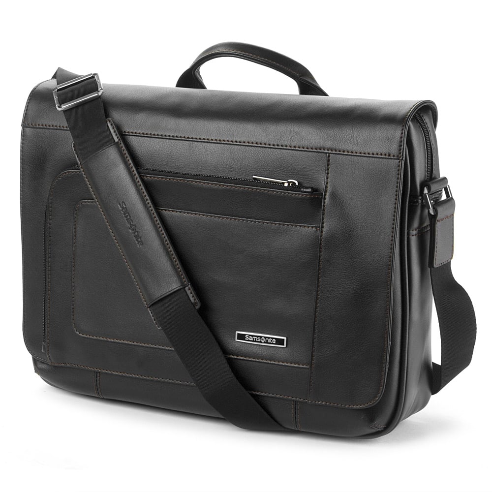  Samsonite  Business Savio III Leather Messenger  Bag  