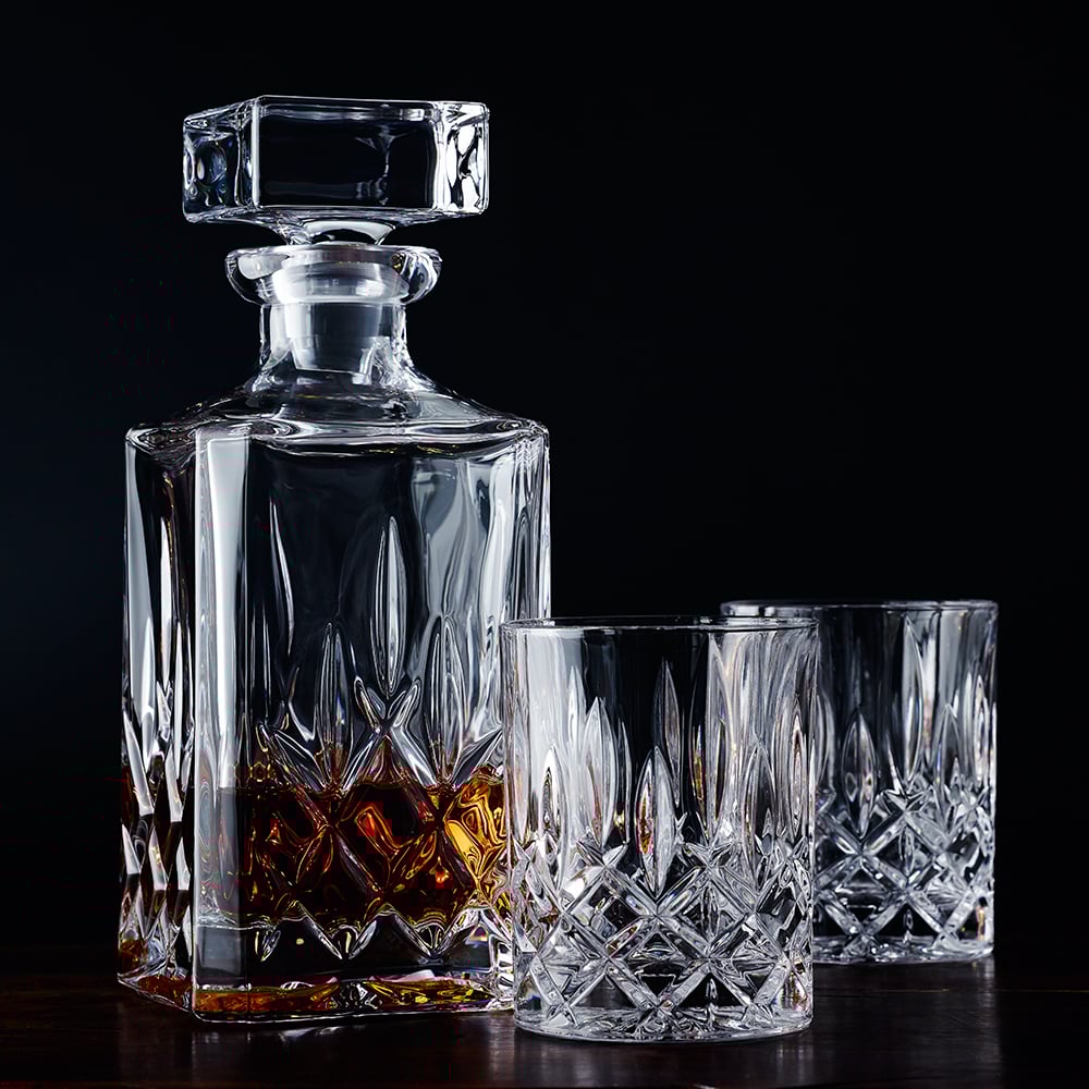 Nachtmann Noblesse Whisky Decanter & Tumbler Set 3pce Peter's of