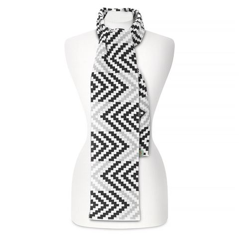 NEW Otto /& Spike Double Negative Black /& White Merino Tie