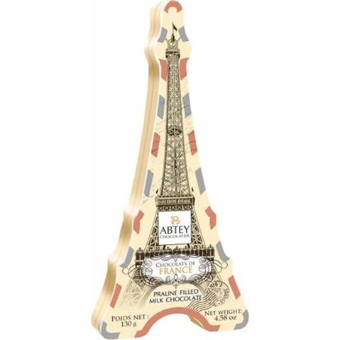 Abtey Chocolatiers Praline Filled Milk Chocolate w/Eiffel Tower Tin 130g - Peter's of Kensington