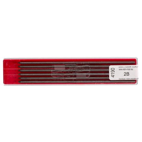 David Hayward Design ltd Kohinoor 2mm 2B Pencil Refill Set 12pce - Peter's of Kensington