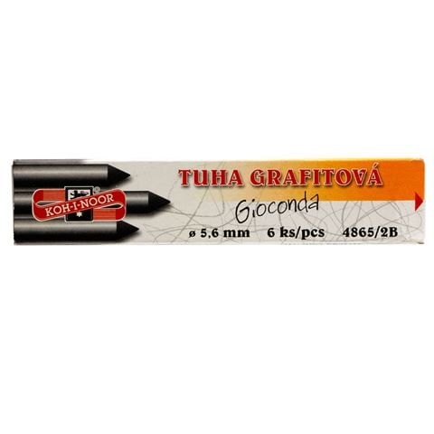 David Hayward Design ltd Kohinoor 5mm 2B Pencil Refill Set 6pce - Peter's of Kensington