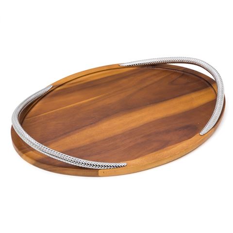 Nambe Braid Serving Tray Peter's of Kensington